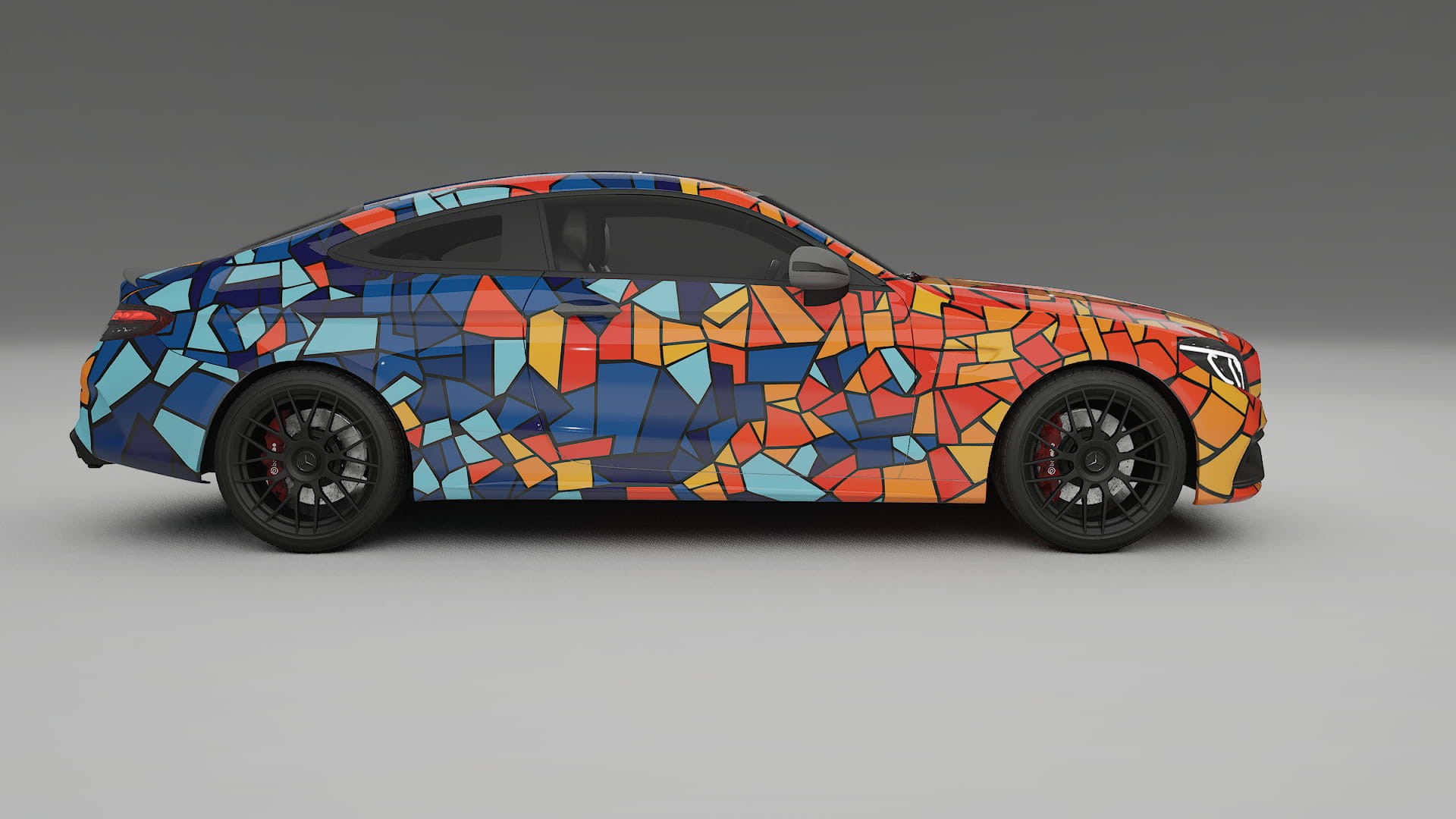 Mercedes C63 AMG W205 Coupe BARCELONA – Kit Wrap PPF Personalizat din Folie de Poliuretan Imprimabilă