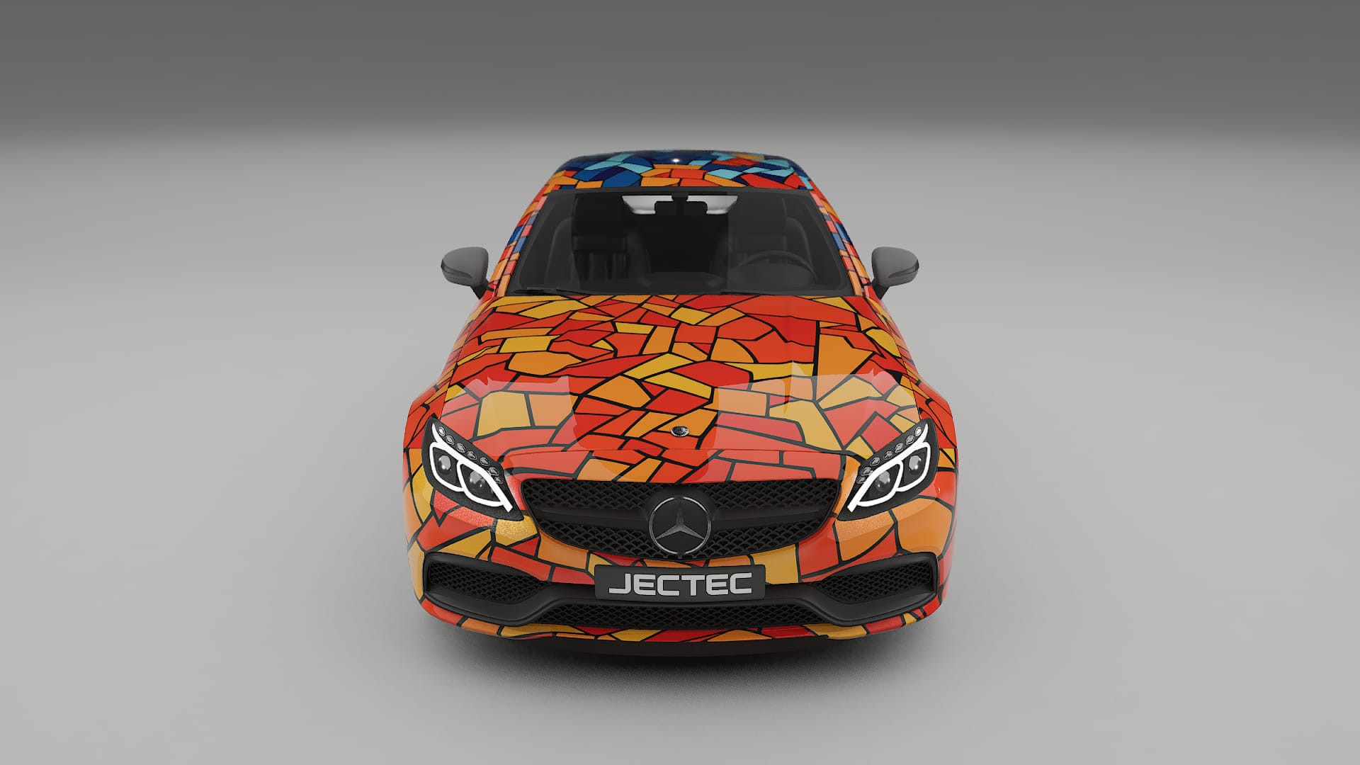 Mercedes C63 AMG W205 Coupe BARCELONA – Kit Wrap PPF Personalizat din Folie de Poliuretan Imprimabilă