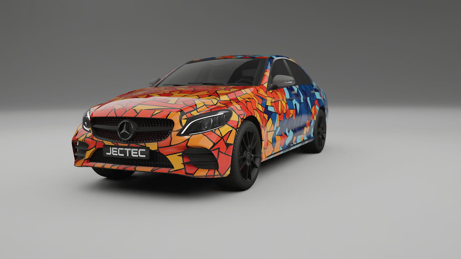 Mercedes C-class W205 AMG sedan BARCELONA – Kit Wrap PPF Personalizat din Folie de Poliuretan Imprimabilă