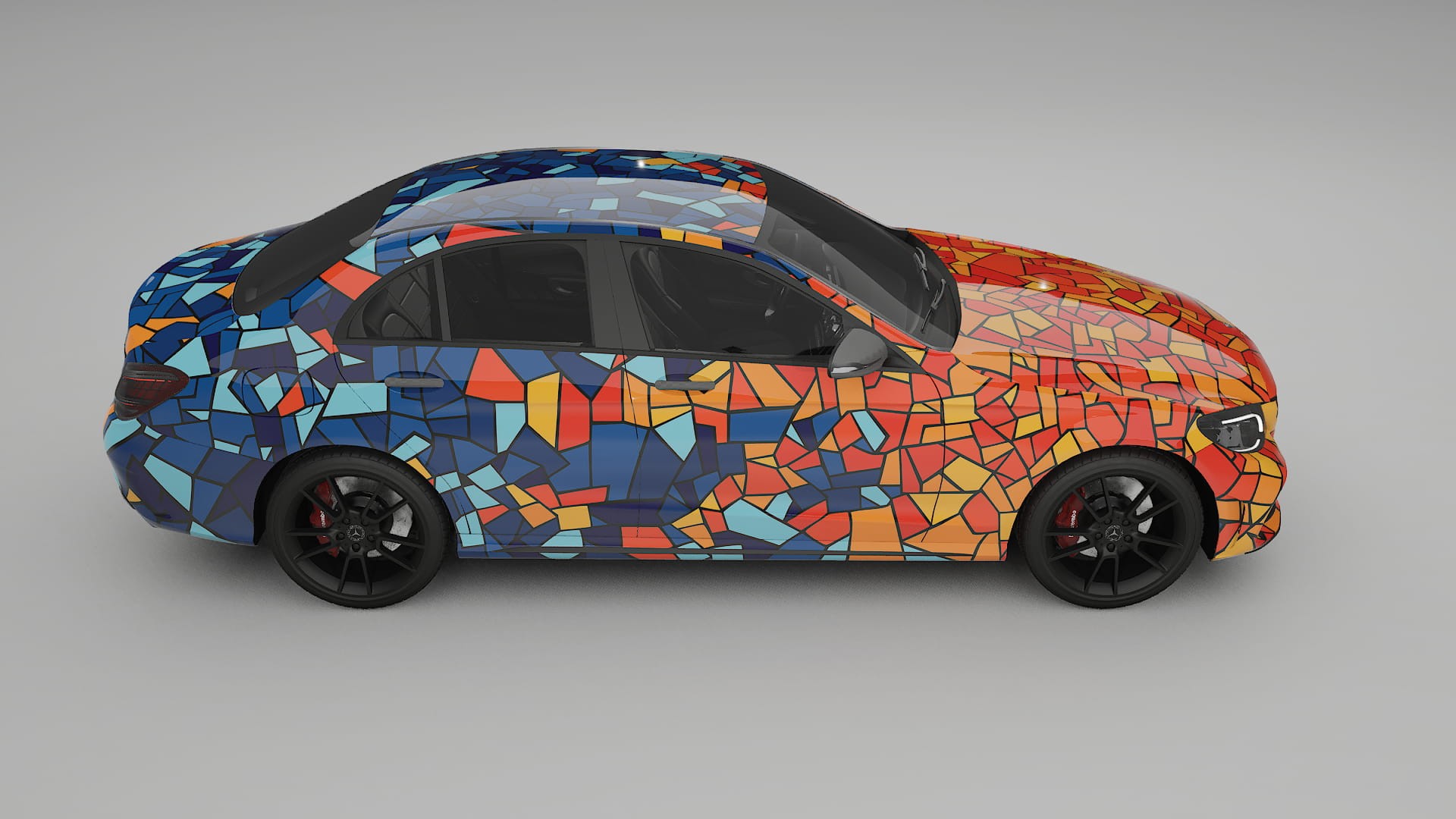 Mercedes C-class W205 AMG sedan BARCELONA – Kit Wrap PPF Personalizat din Folie de Poliuretan Imprimabilă