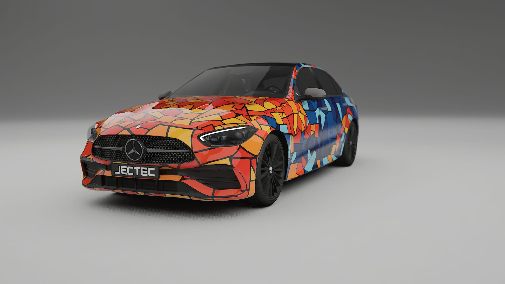Mercedes C-class W206 BARCELONA – Kit Wrap PPF Personalizat din Folie de Poliuretan Imprimabilă