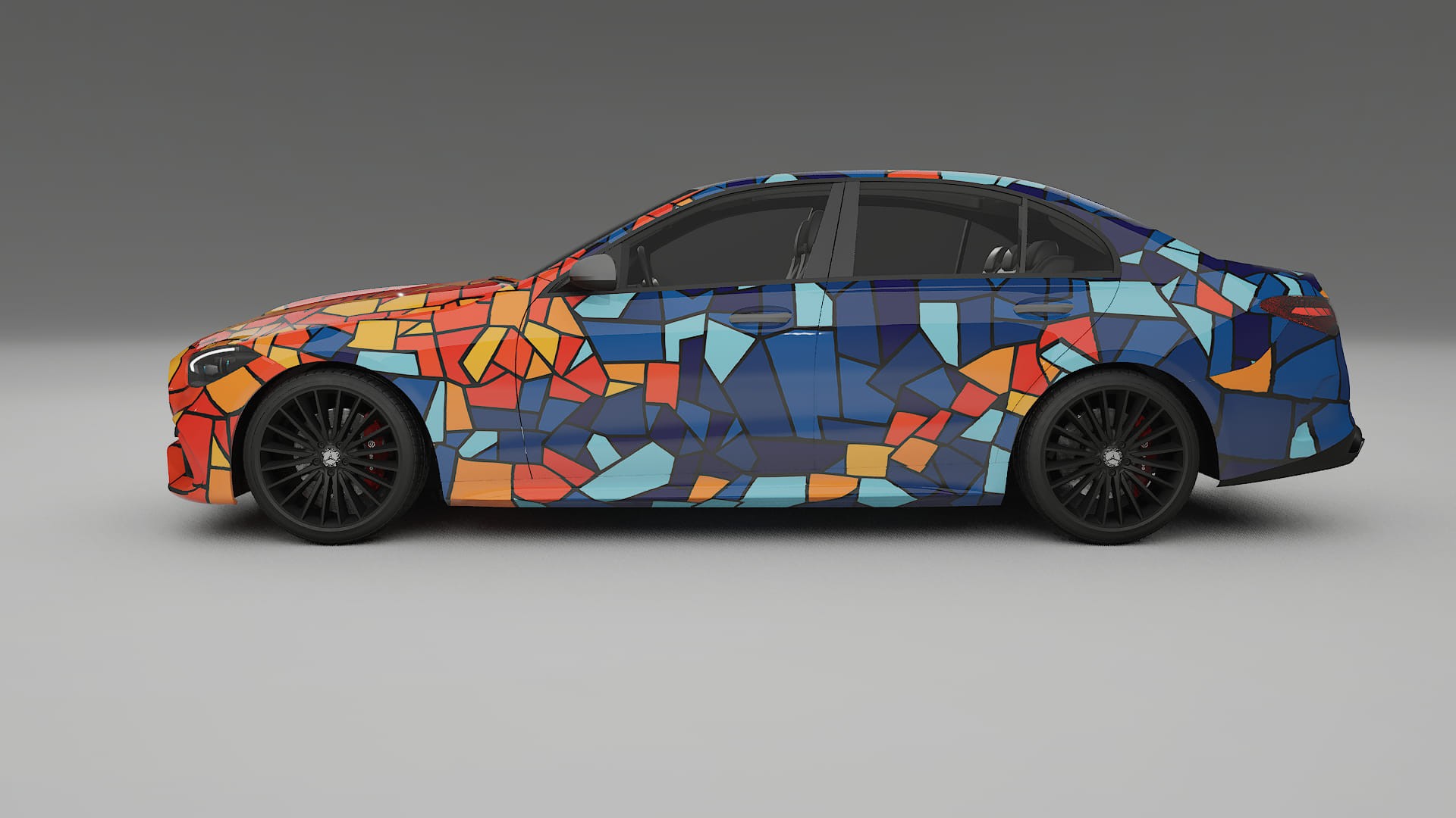 Mercedes C-class W206 BARCELONA – Kit Wrap PPF Personalizat din Folie de Poliuretan Imprimabilă