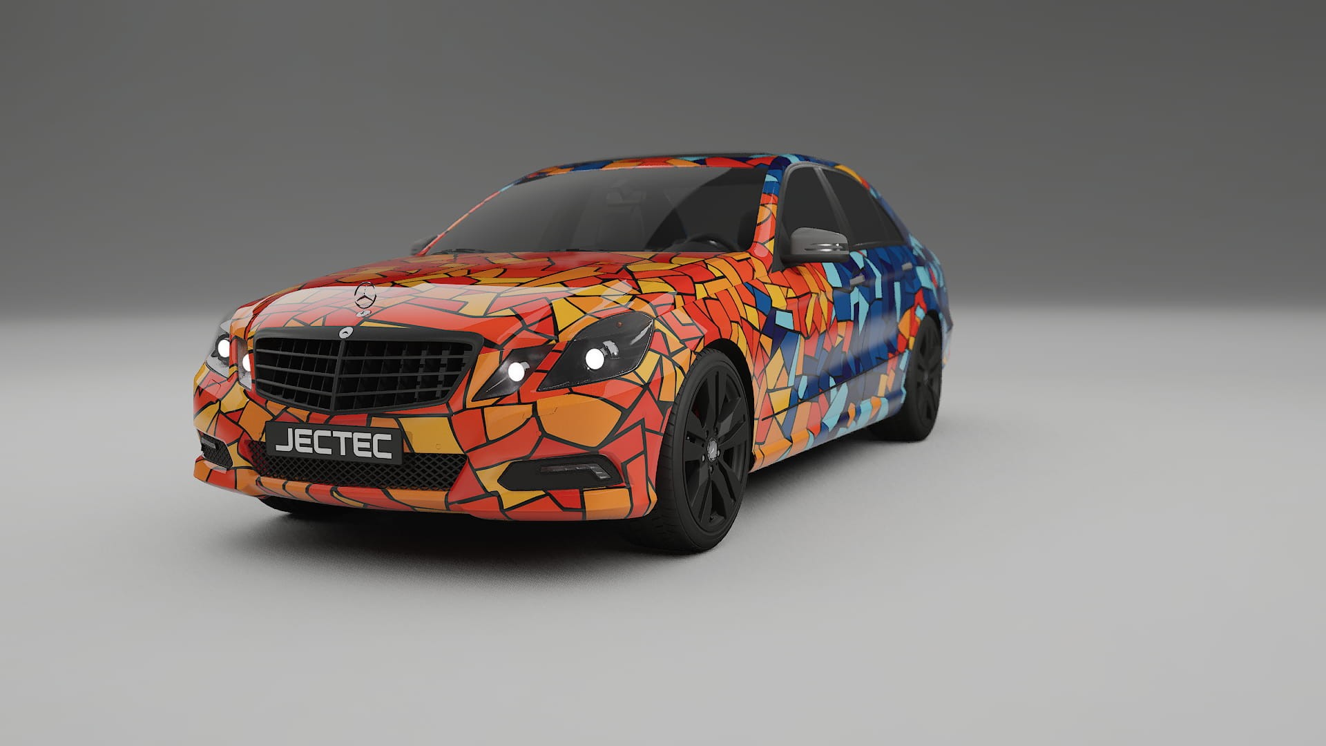 Mercedes E-class Sedan W212 Prefacelift pre-LCI BARCELONA – Kit Wrap PPF Personalizat din Folie de Poliuretan Imprimabilă