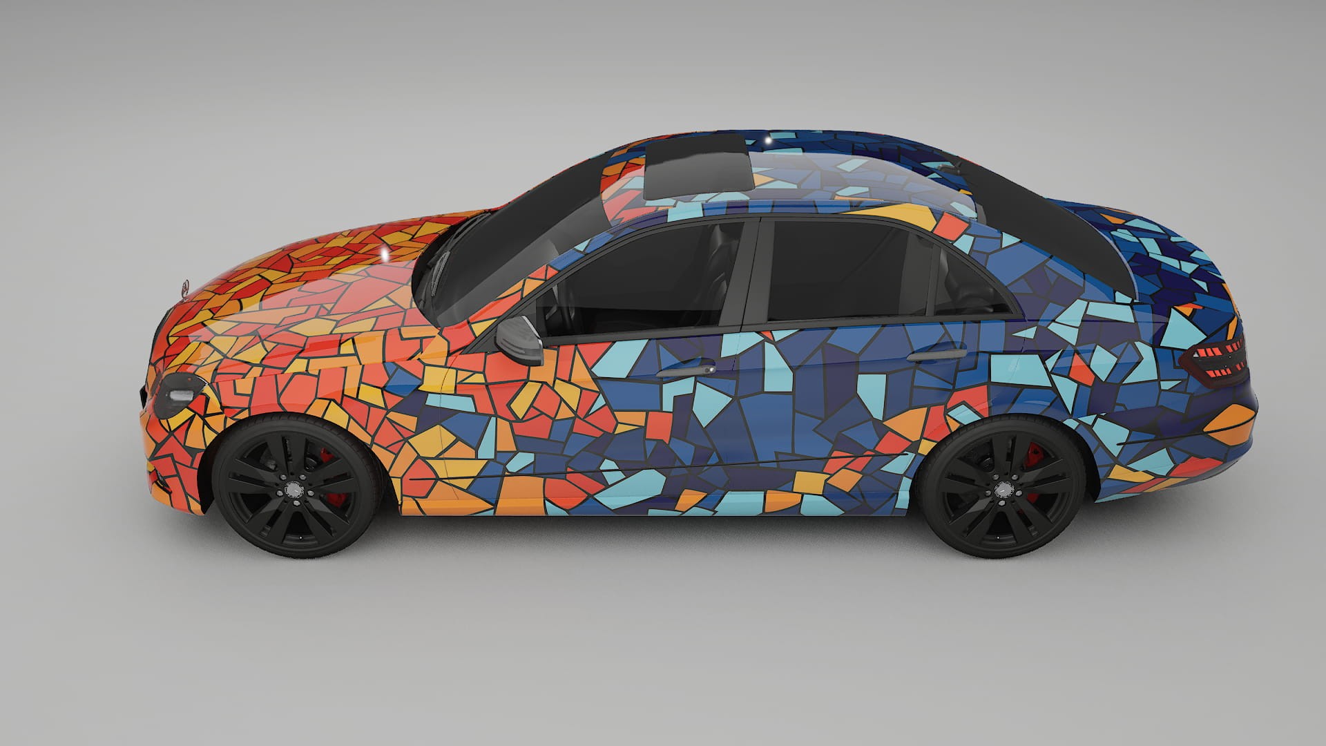 Mercedes E-class Sedan W212 Prefacelift pre-LCI BARCELONA – Kit Wrap PPF Personalizat din Folie de Poliuretan Imprimabilă