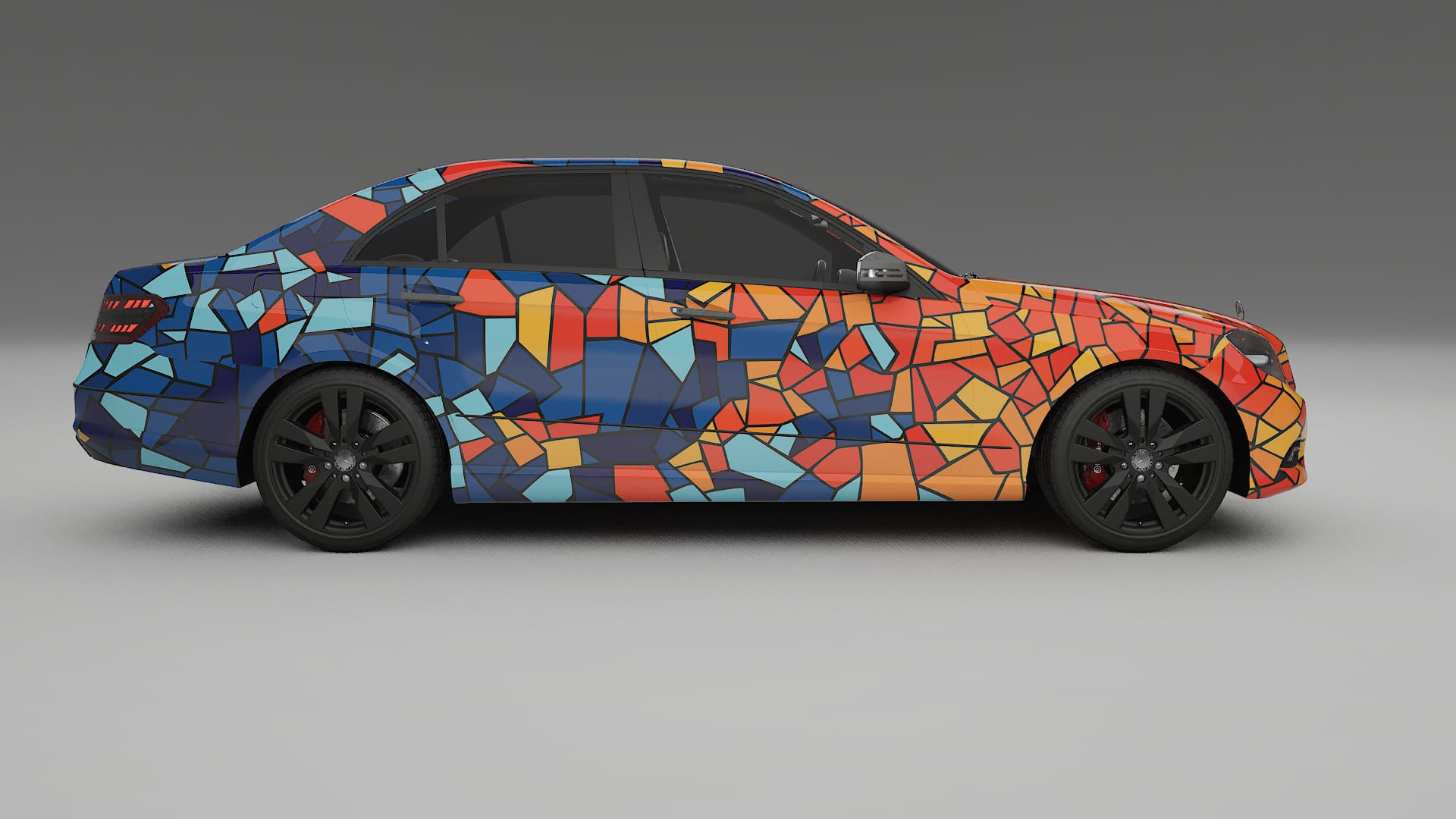 Mercedes E-class Sedan W212 Prefacelift pre-LCI BARCELONA – Kit Wrap PPF Personalizat din Folie de Poliuretan Imprimabilă