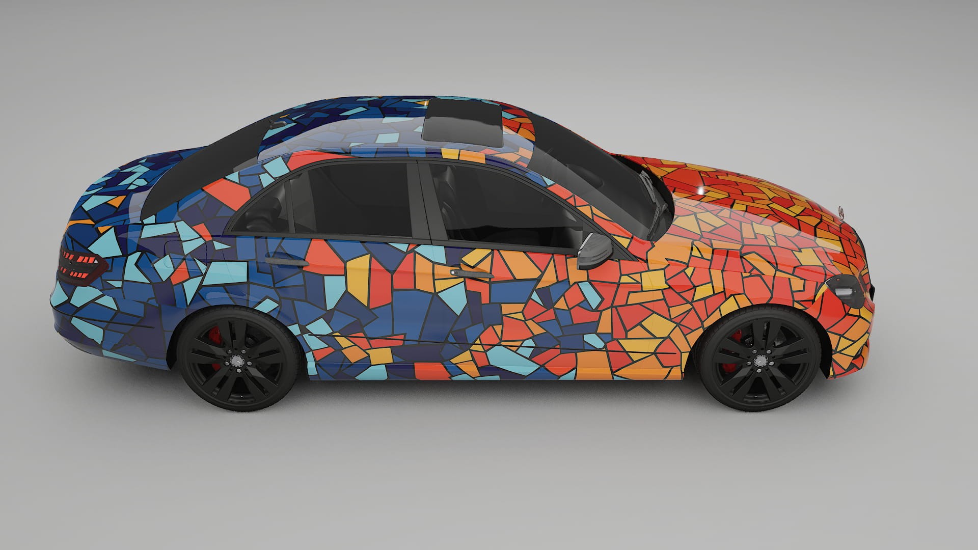 Mercedes E-class Sedan W212 Prefacelift pre-LCI BARCELONA – Kit Wrap PPF Personalizat din Folie de Poliuretan Imprimabilă