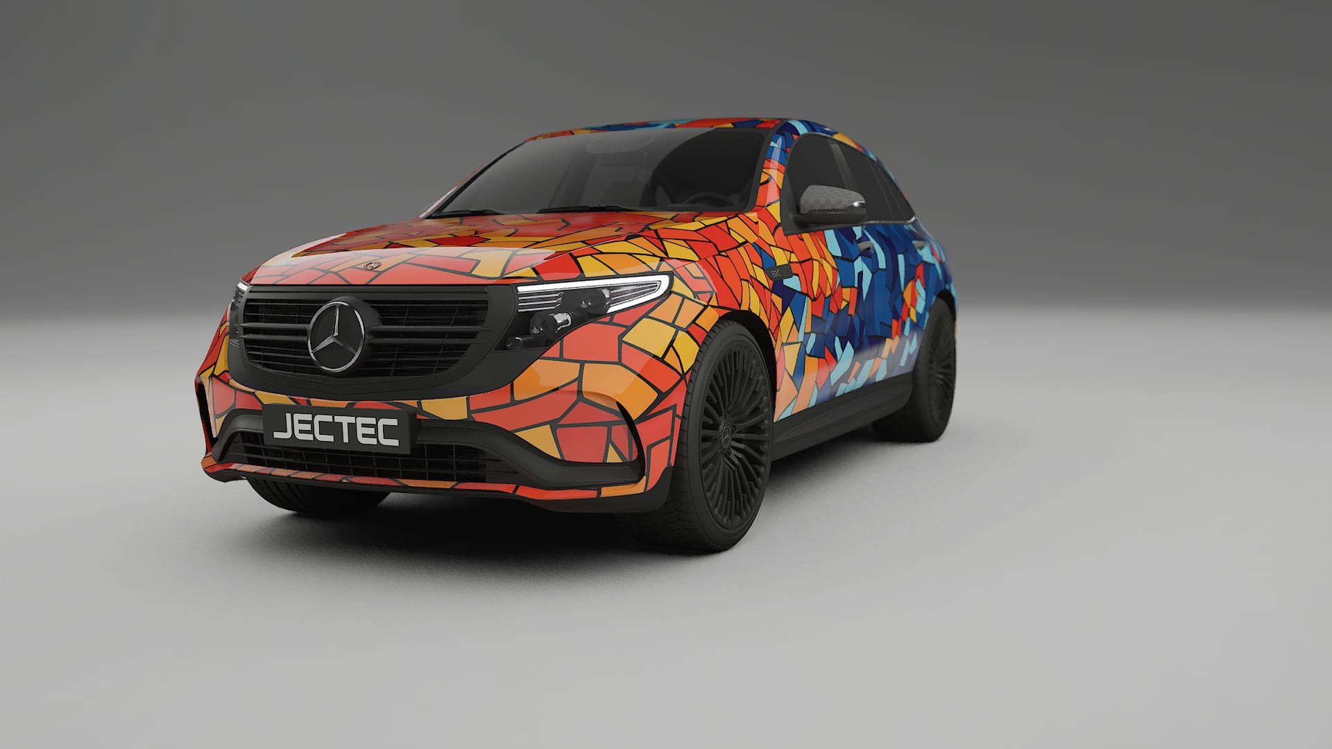 Mercedes EQC AMG BARCELONA – Kit Wrap PPF Personalizat din Folie de Poliuretan Imprimabilă