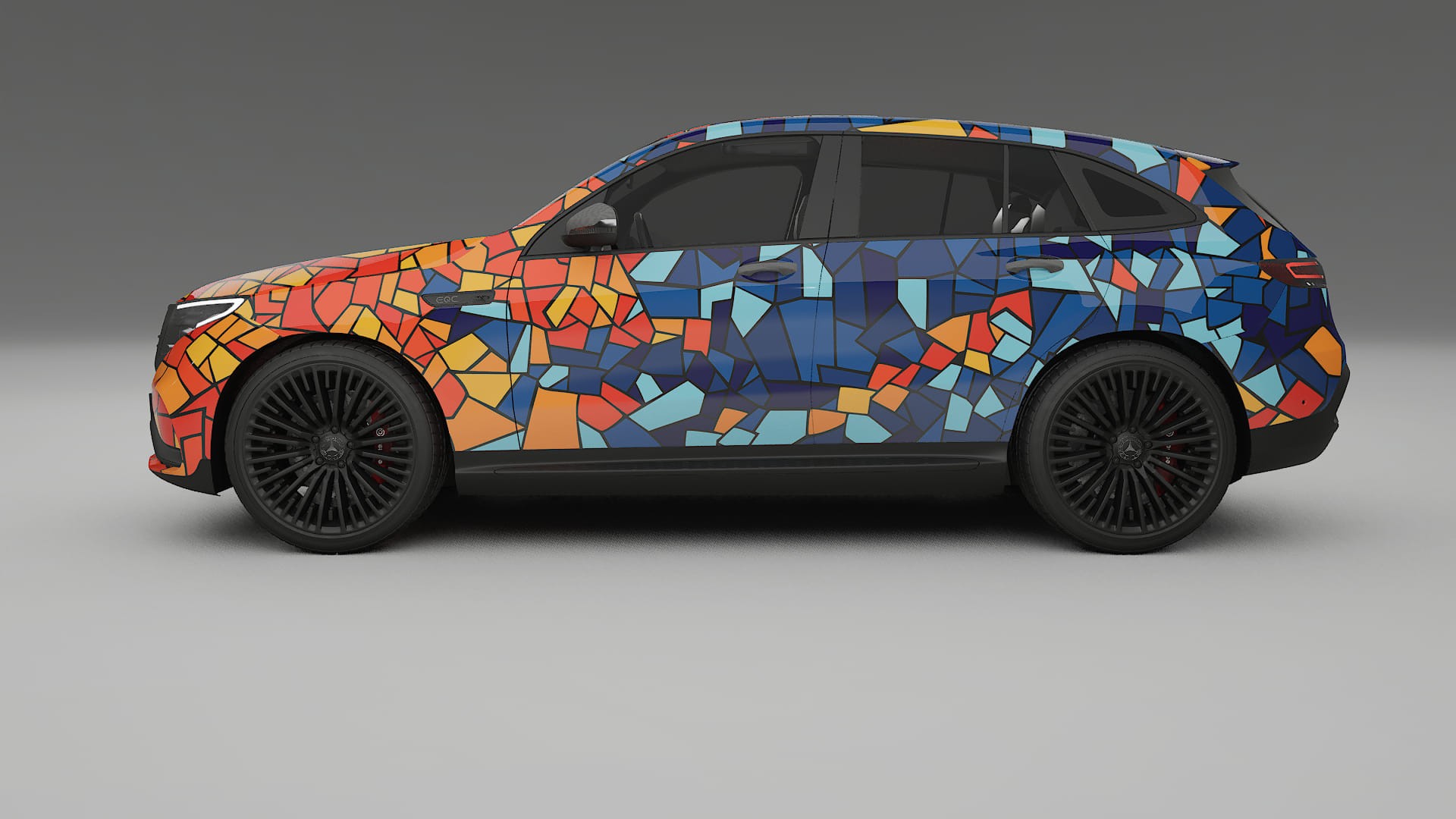 Mercedes EQC AMG BARCELONA – Kit Wrap PPF Personalizat din Folie de Poliuretan Imprimabilă