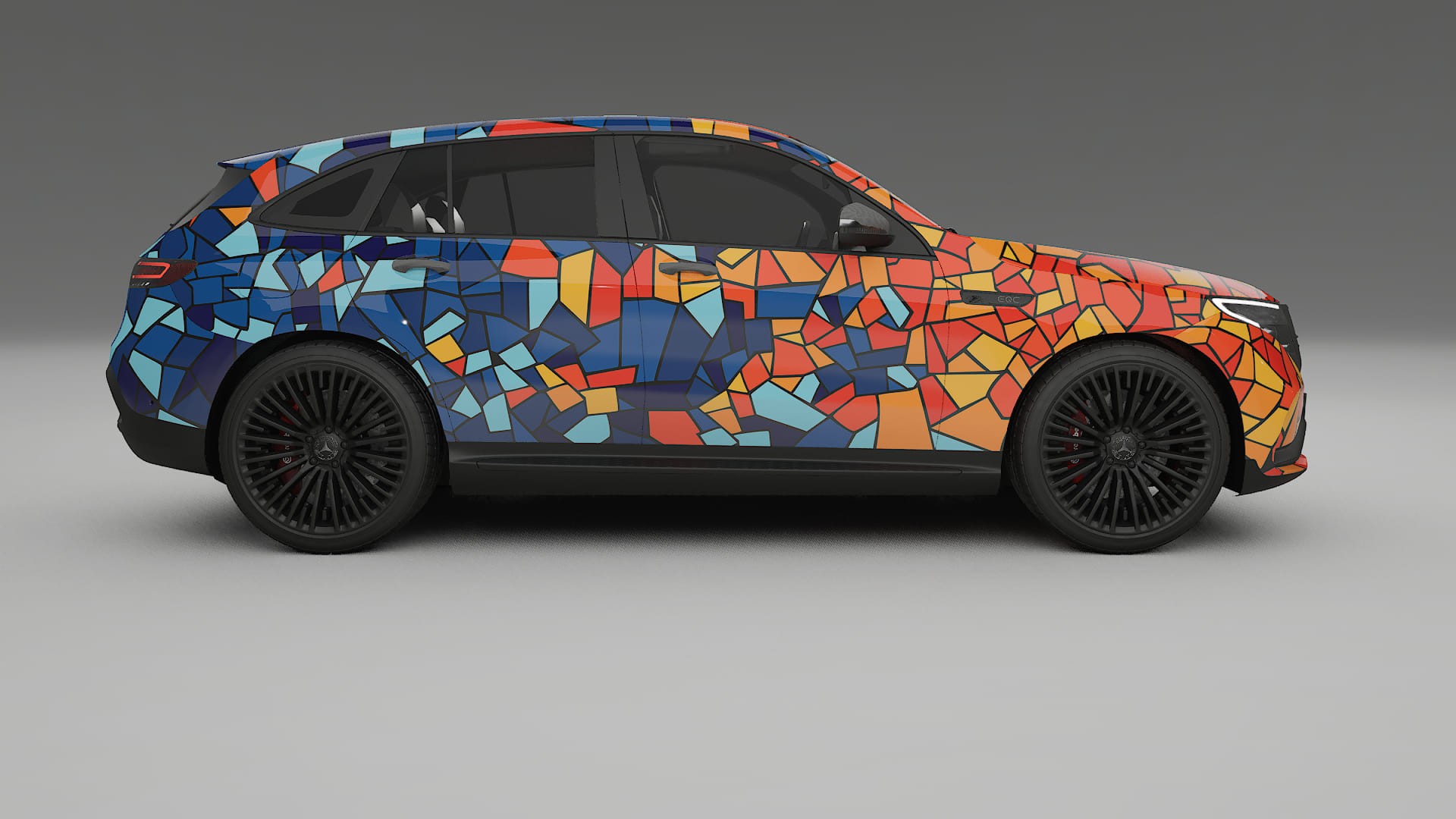 Mercedes EQC AMG BARCELONA – Kit Wrap PPF Personalizat din Folie de Poliuretan Imprimabilă