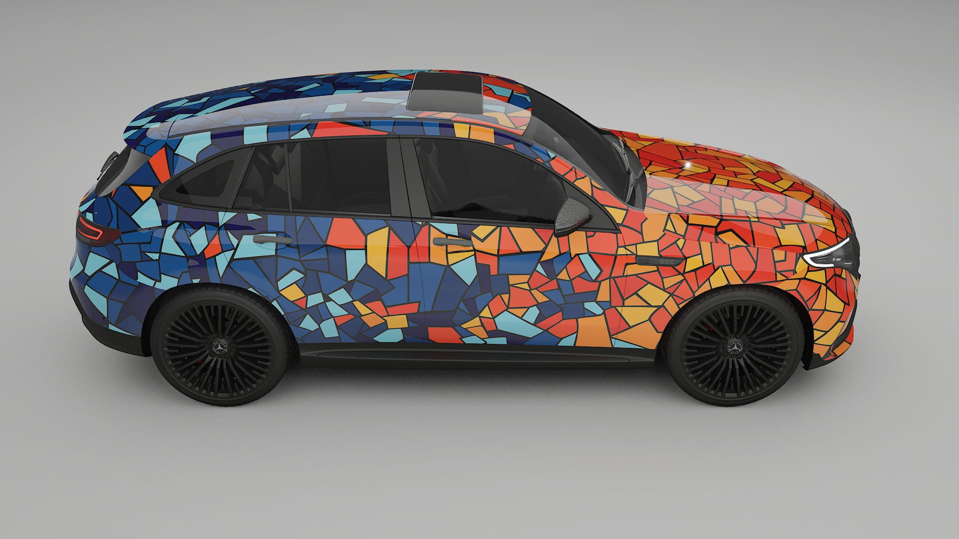 Mercedes EQC AMG BARCELONA – Kit Wrap PPF Personalizat din Folie de Poliuretan Imprimabilă