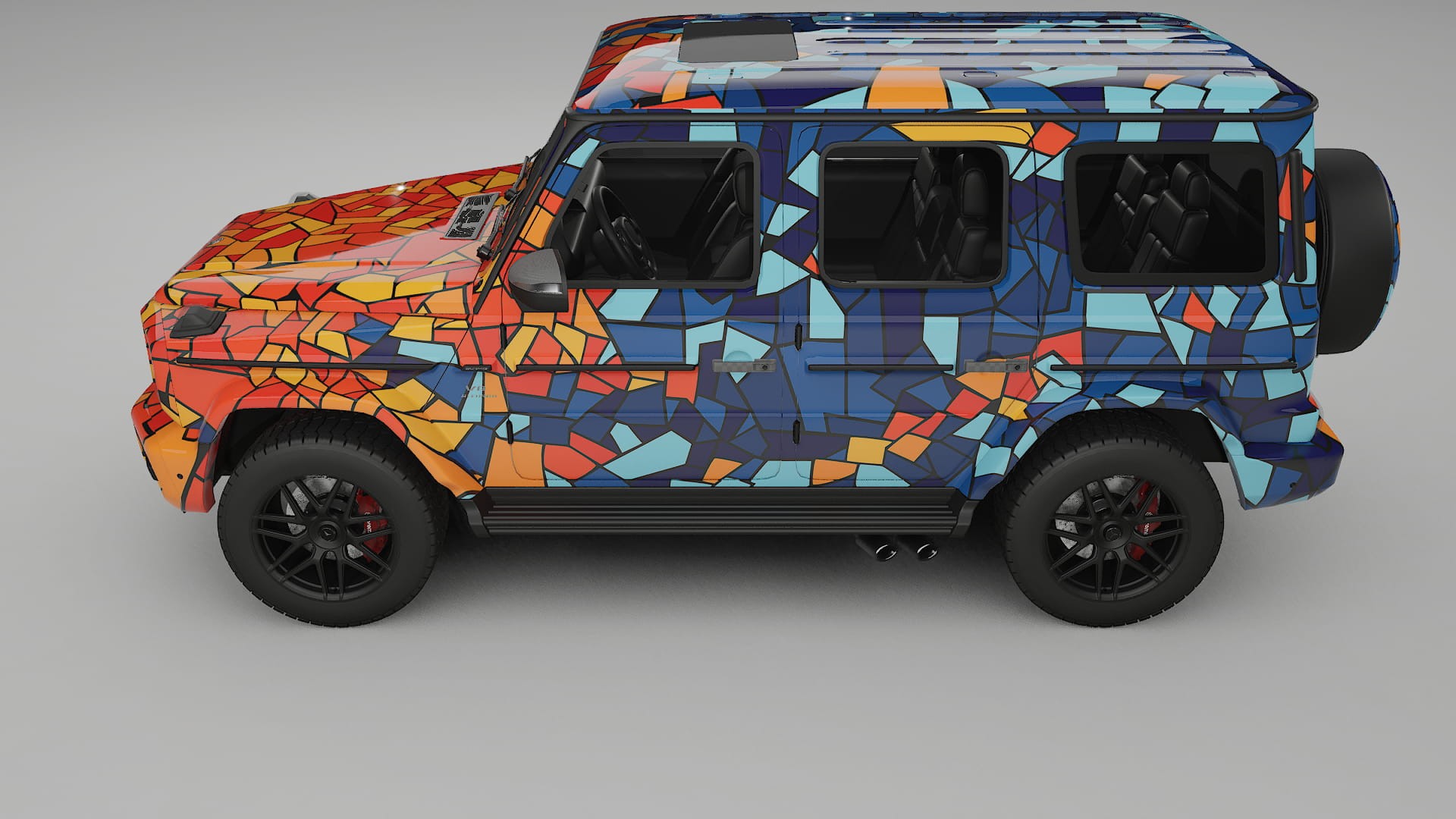 Mercedes G63 AMG W463A BARCELONA – Kit Wrap PPF Personalizat din Folie de Poliuretan Imprimabilă