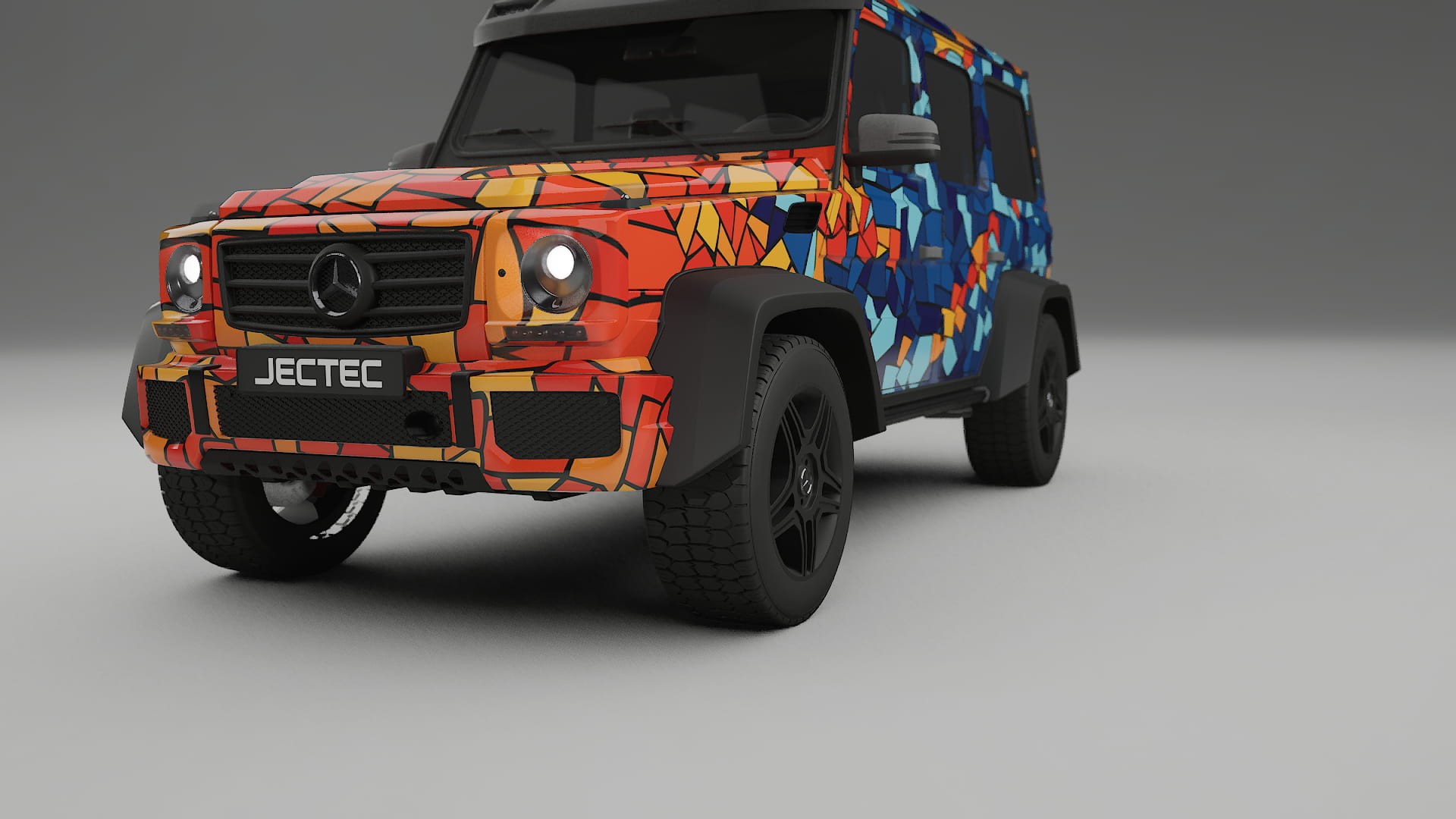 Mercedes G-class 4x4 W463 BARCELONA – Kit Wrap PPF Personalizat din Folie de Poliuretan Imprimabilă