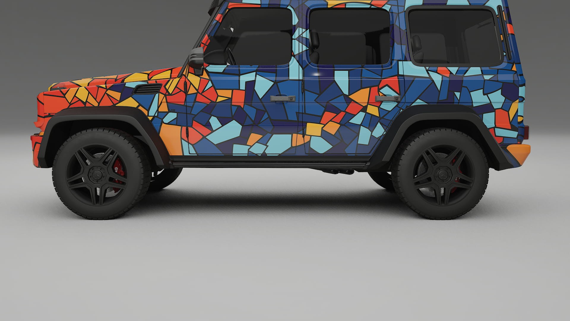Mercedes G-class 4x4 W463 BARCELONA – Kit Wrap PPF Personalizat din Folie de Poliuretan Imprimabilă