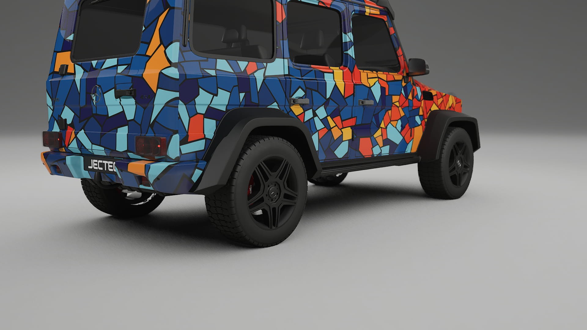 Mercedes G-class 4x4 W463 BARCELONA – Kit Wrap PPF Personalizat din Folie de Poliuretan Imprimabilă