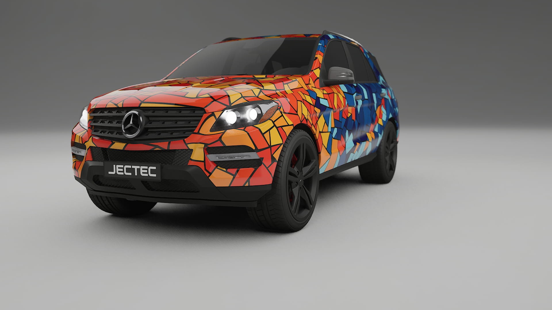 Mercedes M-class W166 BARCELONA – Kit Wrap PPF Personalizat din Folie de Poliuretan Imprimabilă