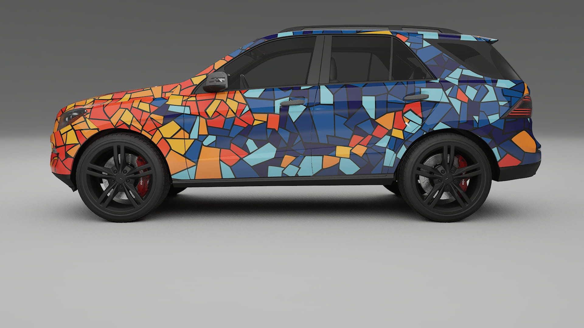 Mercedes M-class W166 BARCELONA – Kit Wrap PPF Personalizat din Folie de Poliuretan Imprimabilă