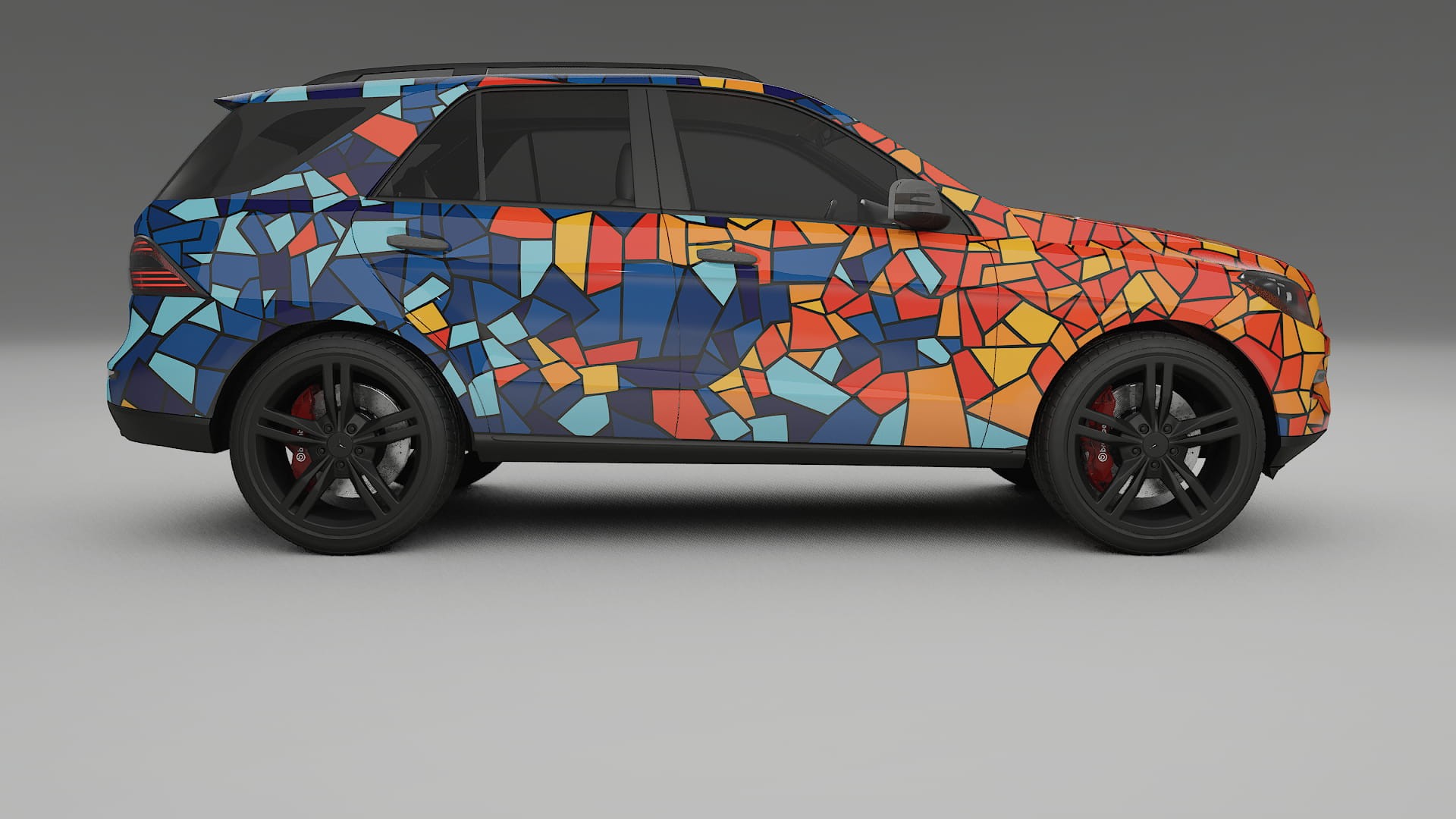 Mercedes M-class W166 BARCELONA – Kit Wrap PPF Personalizat din Folie de Poliuretan Imprimabilă