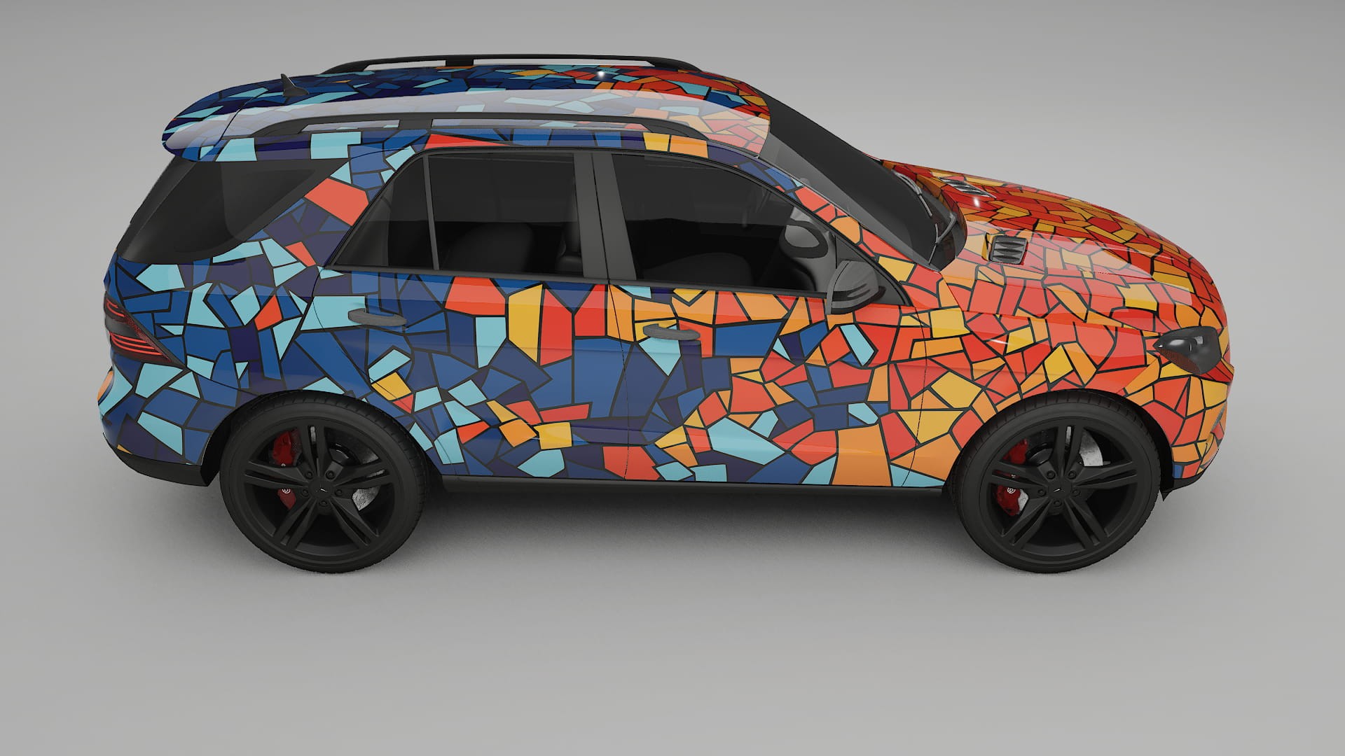 Mercedes M-class W166 BARCELONA – Kit Wrap PPF Personalizat din Folie de Poliuretan Imprimabilă