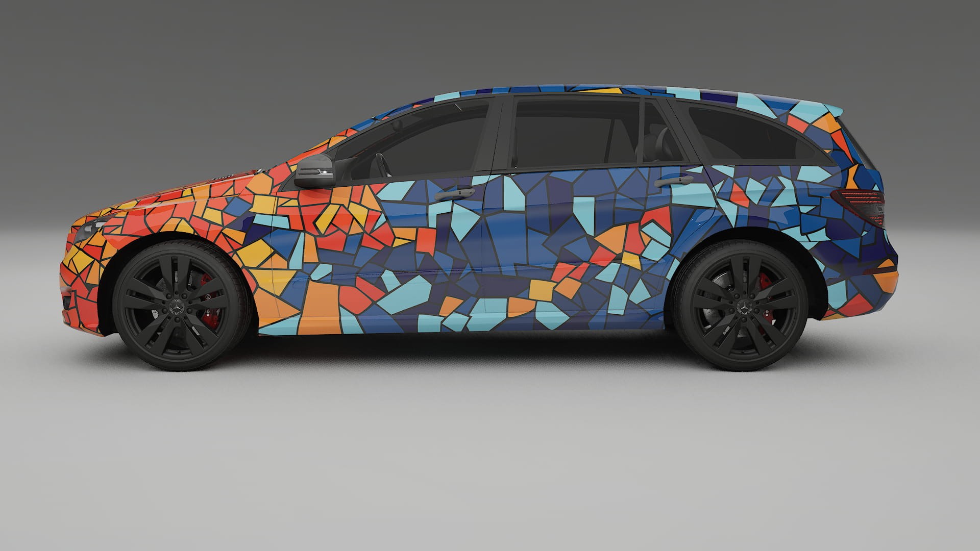 Mercedes R-class W251 facelift LCI BARCELONA – Kit Wrap PPF Personalizat din Folie de Poliuretan Imprimabilă