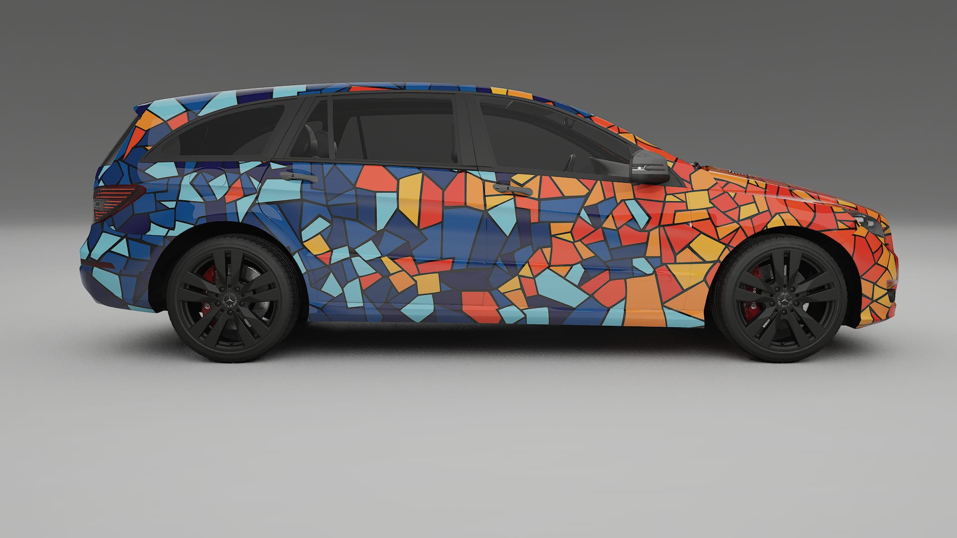 Mercedes R-class W251 facelift LCI BARCELONA – Kit Wrap PPF Personalizat din Folie de Poliuretan Imprimabilă