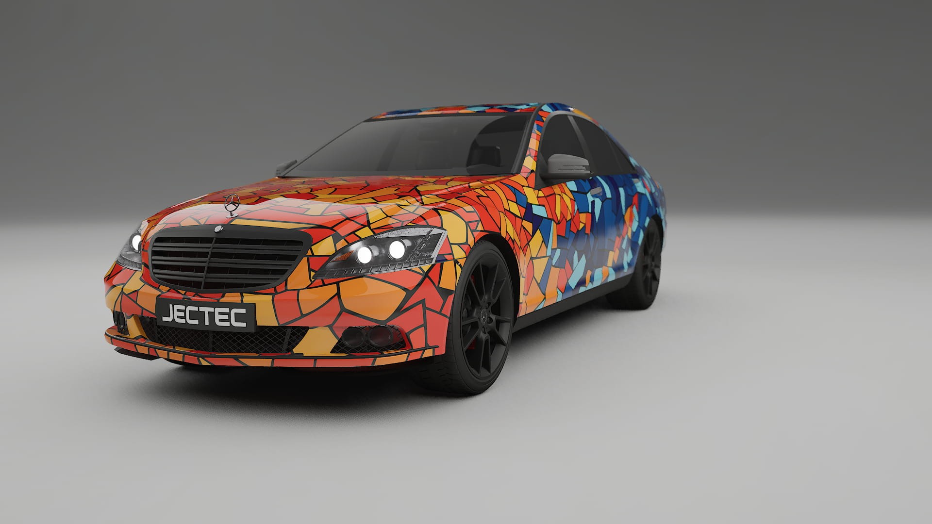 Mercedes S-class W221 facelift LCI BARCELONA – Kit Wrap PPF Personalizat din Folie de Poliuretan Imprimabilă