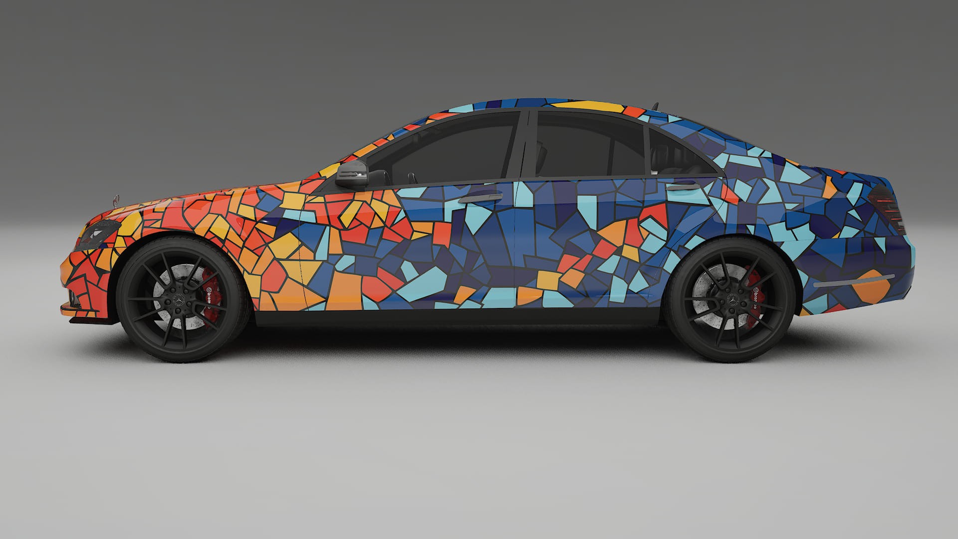 Mercedes S-class W221 facelift LCI BARCELONA – Kit Wrap PPF Personalizat din Folie de Poliuretan Imprimabilă