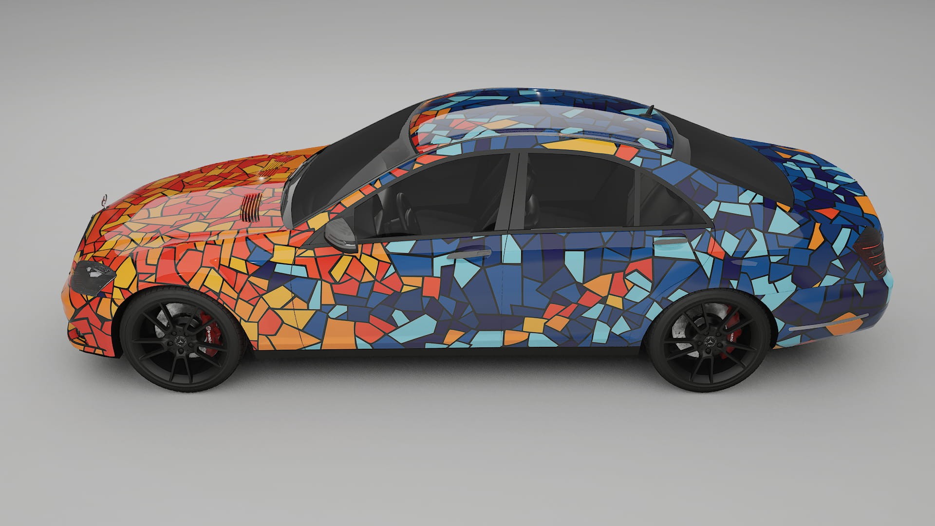 Mercedes S-class W221 facelift LCI BARCELONA – Kit Wrap PPF Personalizat din Folie de Poliuretan Imprimabilă