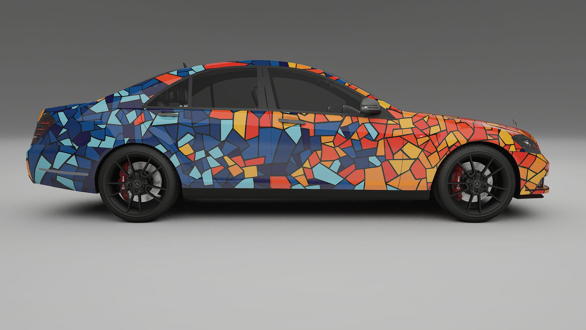 Mercedes S-class W221 facelift LCI BARCELONA – Kit Wrap PPF Personalizat din Folie de Poliuretan Imprimabilă