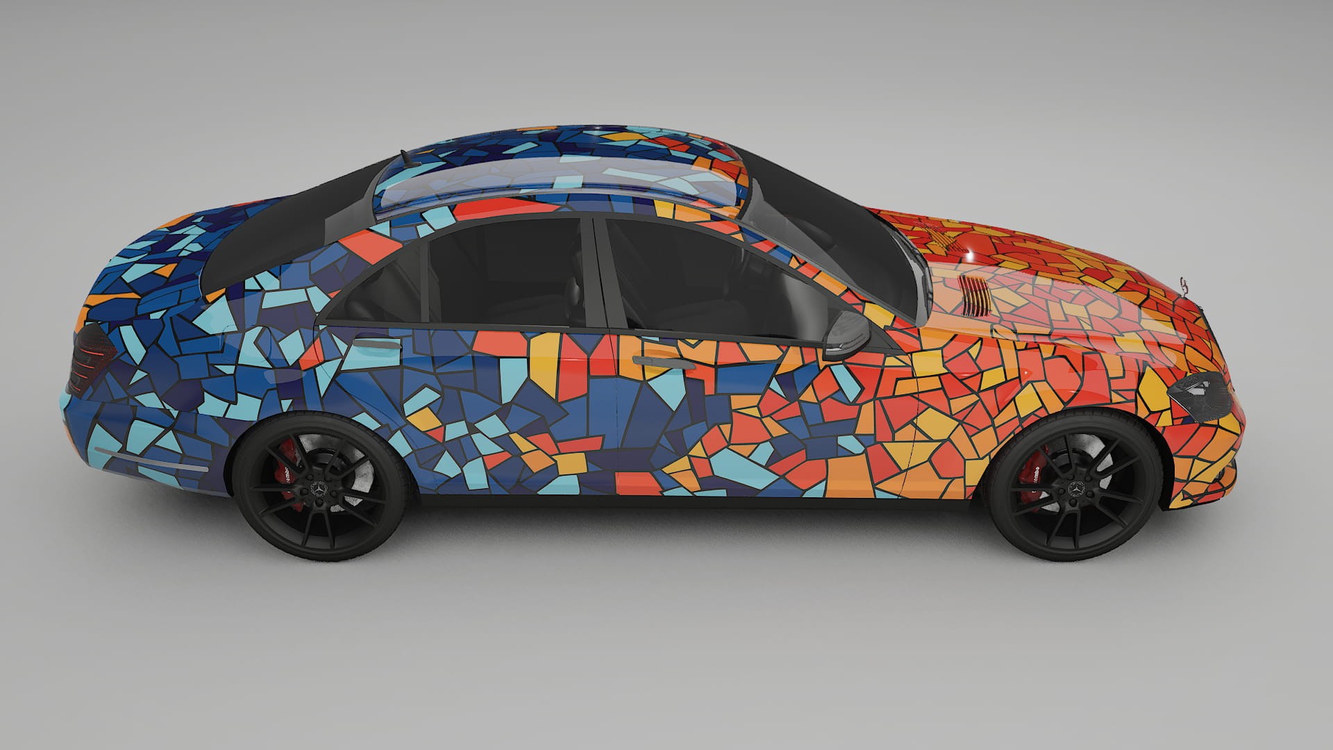 Mercedes S-class W221 facelift LCI BARCELONA – Kit Wrap PPF Personalizat din Folie de Poliuretan Imprimabilă