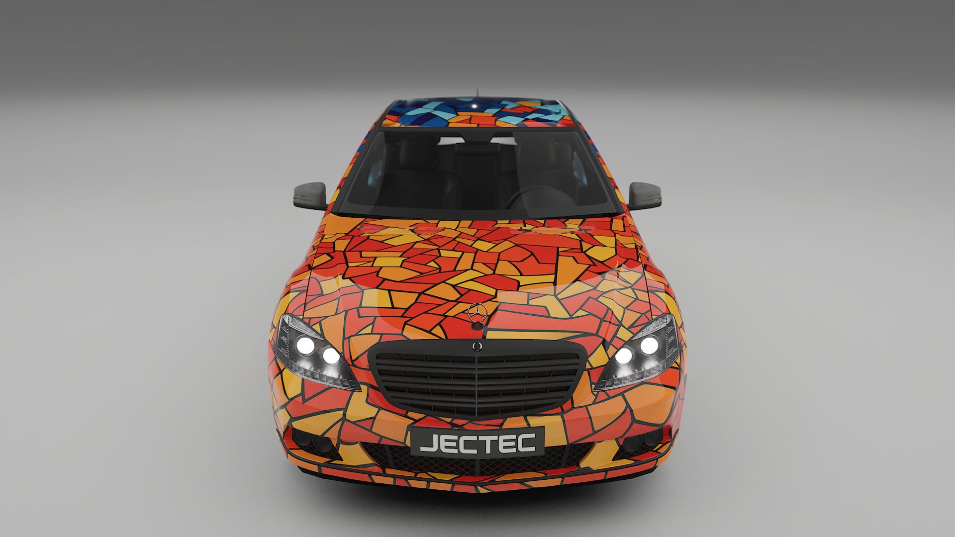 Mercedes S-class W221 facelift LCI BARCELONA – Kit Wrap PPF Personalizat din Folie de Poliuretan Imprimabilă