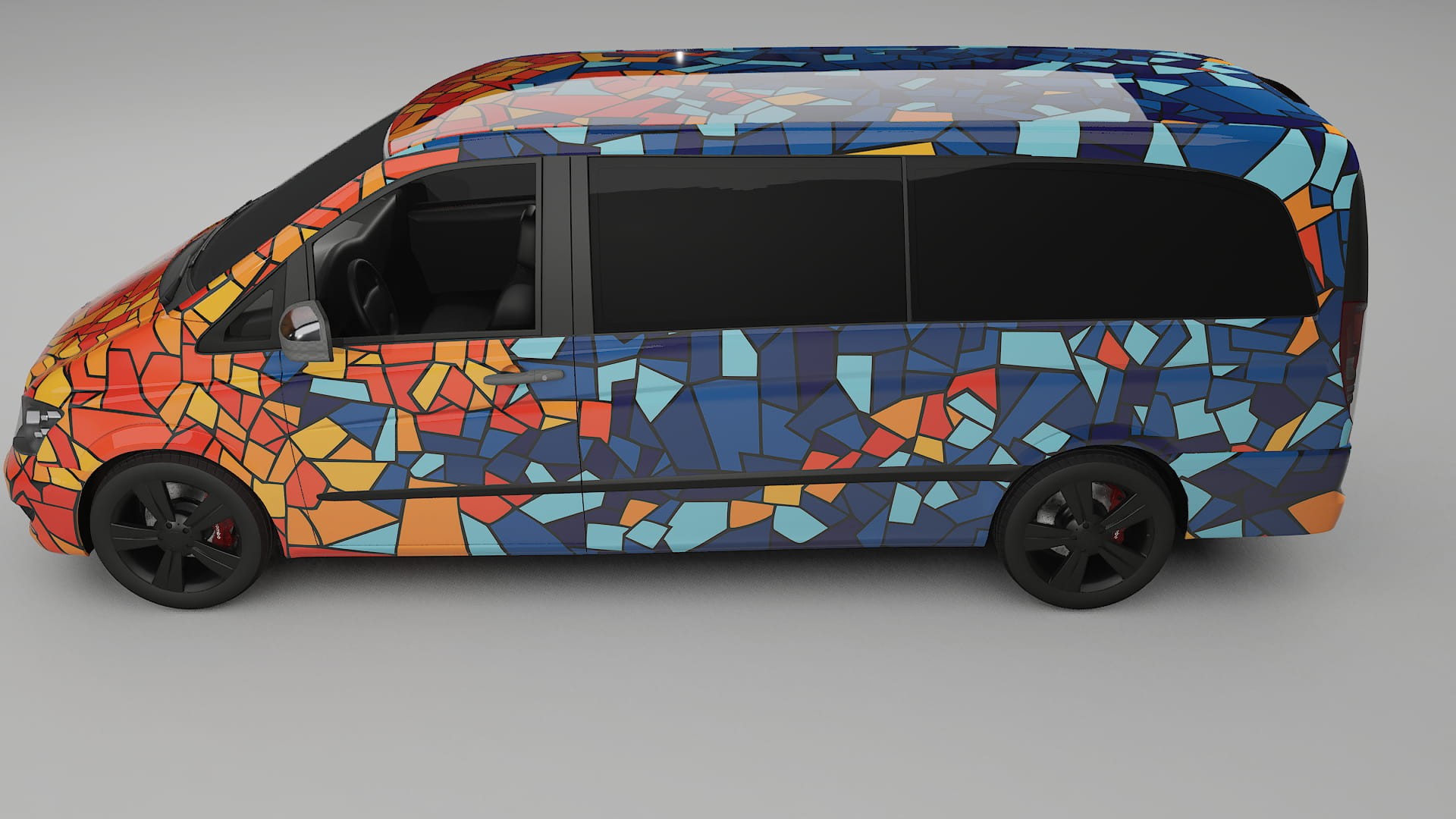 Mercedes Viano Extralong W439 Facelift LCI BARCELONA – Kit Wrap PPF Personalizat din Folie de Poliuretan Imprimabilă