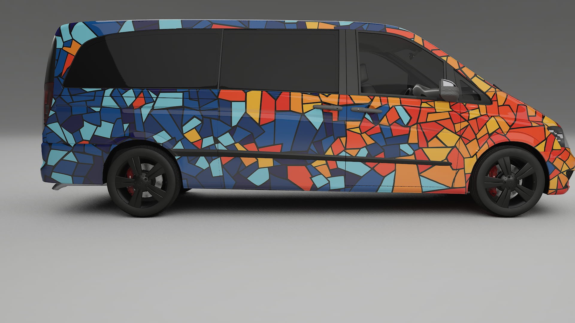 Mercedes Viano Extralong W439 Facelift LCI BARCELONA – Kit Wrap PPF Personalizat din Folie de Poliuretan Imprimabilă