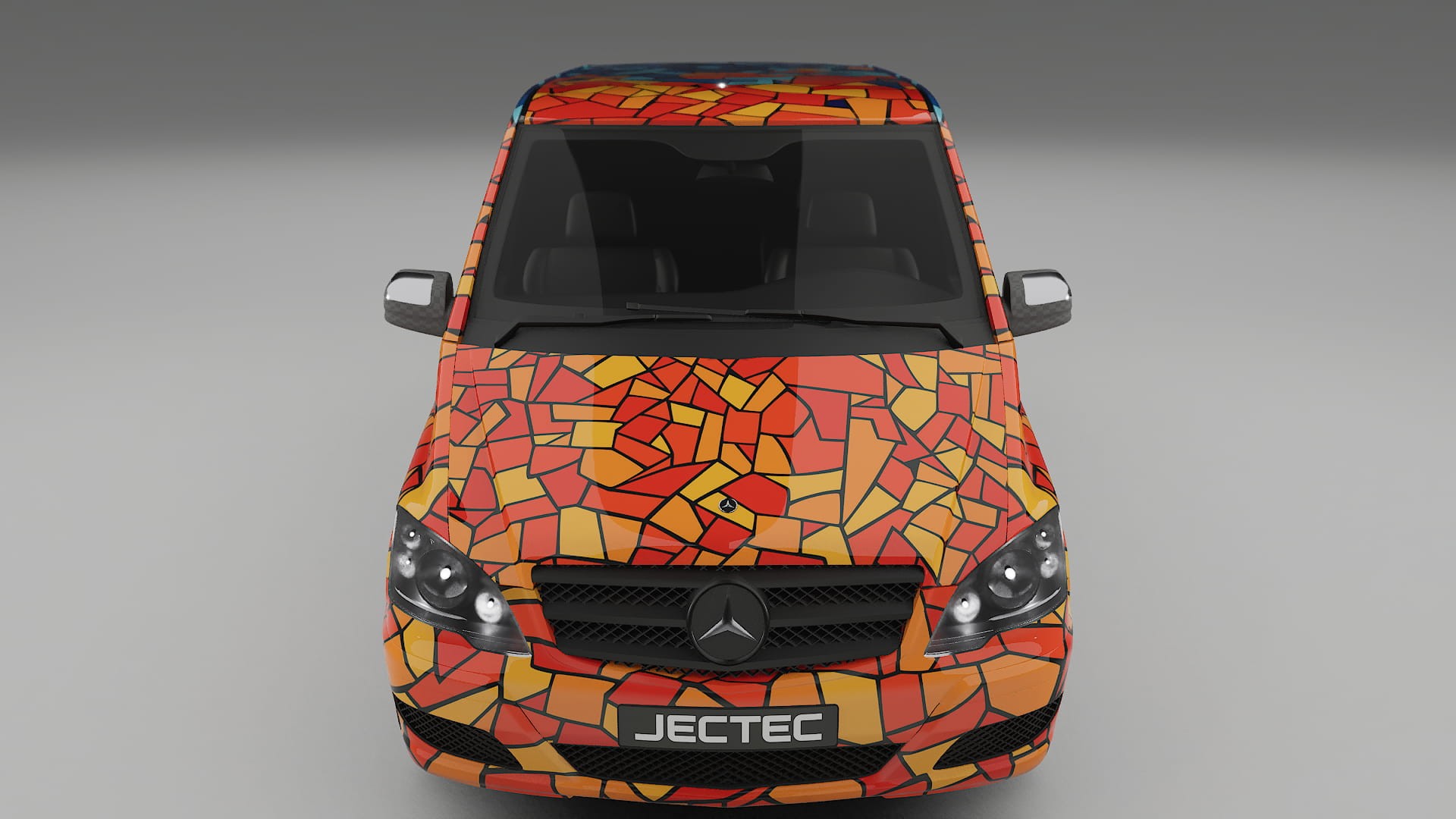 Mercedes Viano Extralong W439 Facelift LCI BARCELONA – Kit Wrap PPF Personalizat din Folie de Poliuretan Imprimabilă