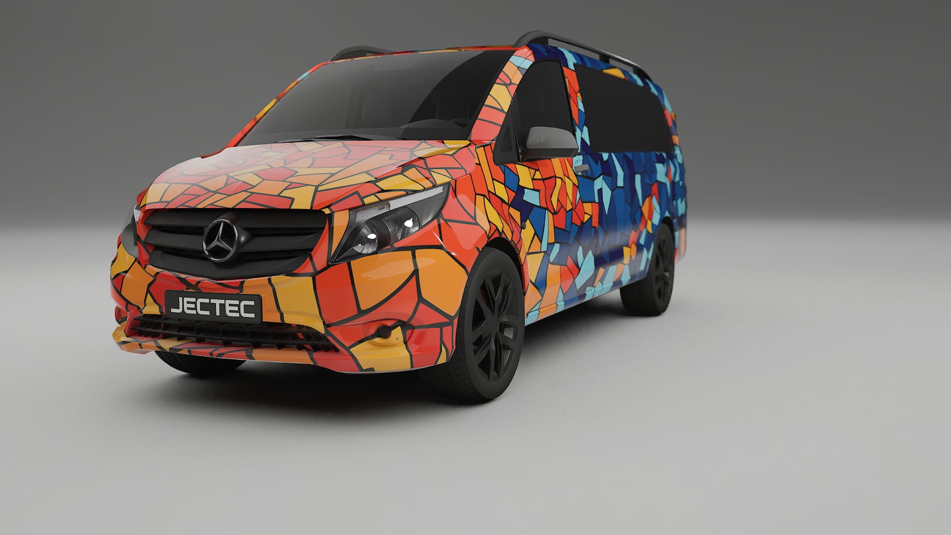 Mercedes Vito Short W447 prefacelift pre-LCI BARCELONA – Kit Wrap PPF Personalizat din Folie de Poliuretan Imprimabilă