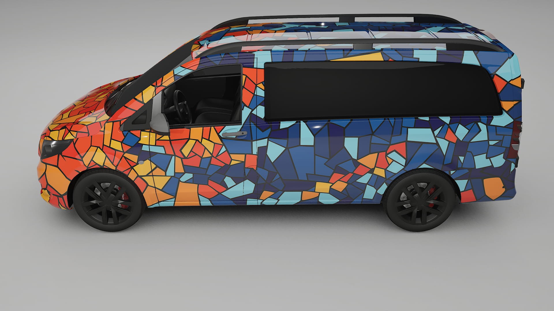 Mercedes Vito Short W447 prefacelift pre-LCI BARCELONA – Kit Wrap PPF Personalizat din Folie de Poliuretan Imprimabilă