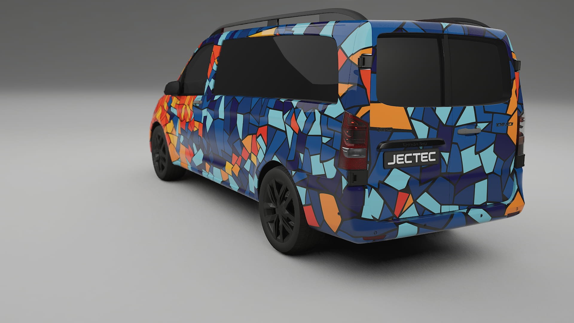 Mercedes Vito Short W447 prefacelift pre-LCI BARCELONA – Kit Wrap PPF Personalizat din Folie de Poliuretan Imprimabilă