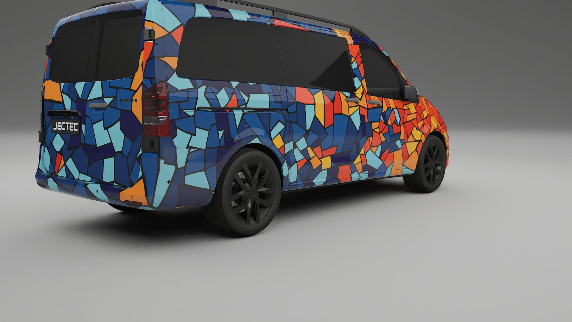 Mercedes Vito Short W447 prefacelift pre-LCI BARCELONA – Kit Wrap PPF Personalizat din Folie de Poliuretan Imprimabilă