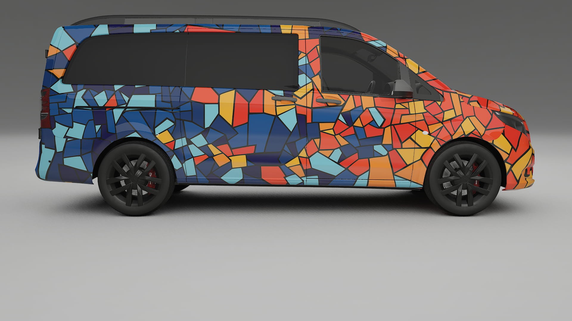 Mercedes Vito Short W447 prefacelift pre-LCI BARCELONA – Kit Wrap PPF Personalizat din Folie de Poliuretan Imprimabilă