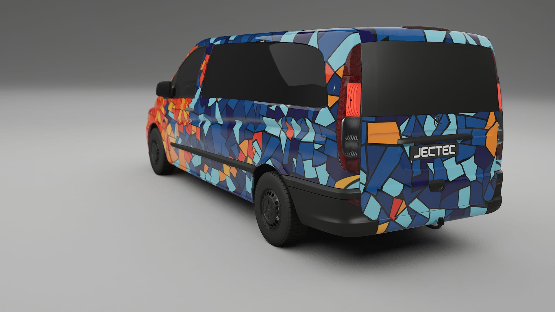 Mercedes Vito Short W639 facelift LCI BARCELONA – Kit Wrap PPF Personalizat din Folie de Poliuretan Imprimabilă