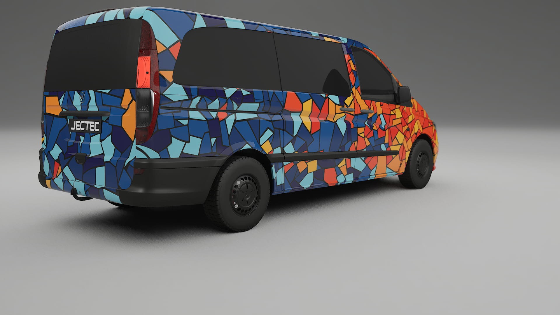 Mercedes Vito Short W639 facelift LCI BARCELONA – Kit Wrap PPF Personalizat din Folie de Poliuretan Imprimabilă