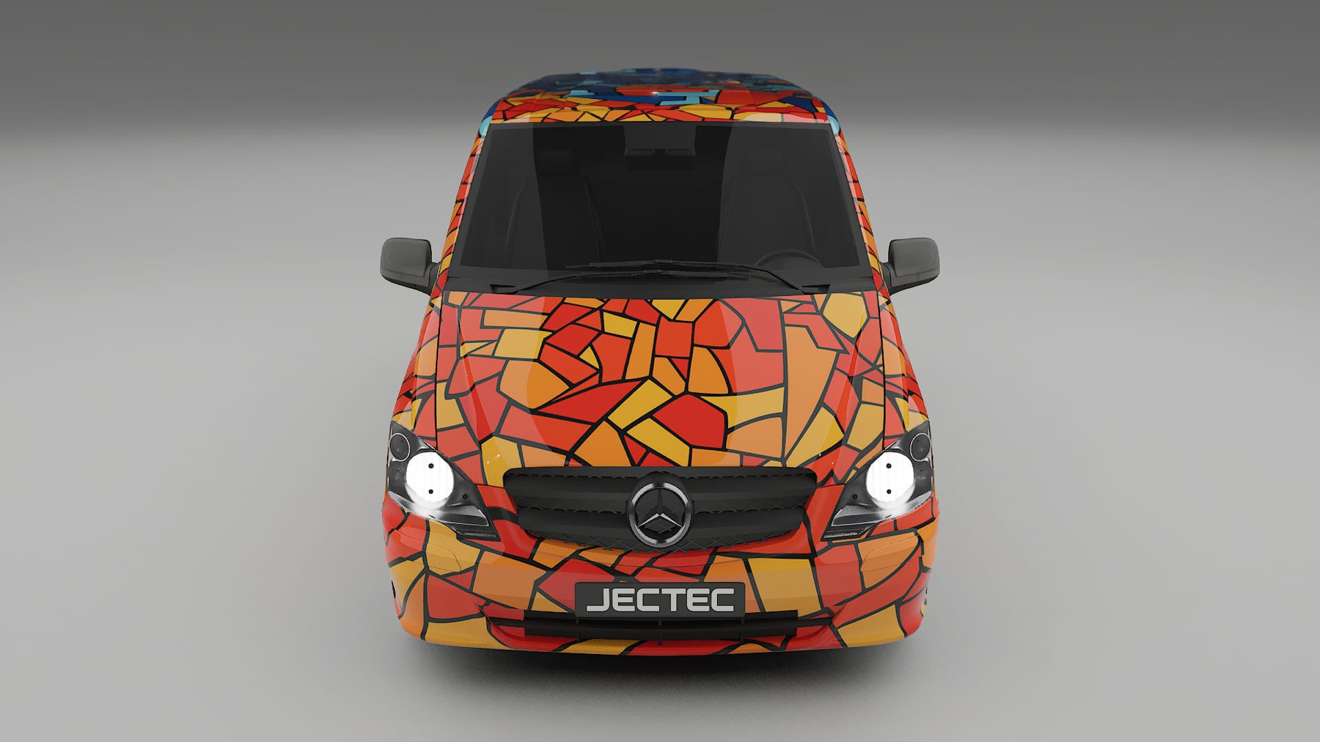 Mercedes Vito Short W639 facelift LCI BARCELONA – Kit Wrap PPF Personalizat din Folie de Poliuretan Imprimabilă