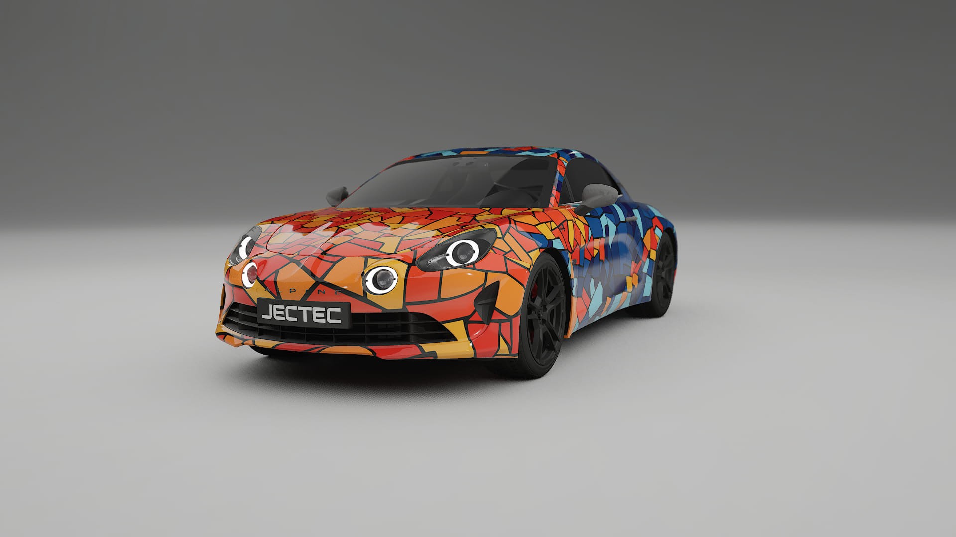 Renault Alpine A110 BARCELONA – Kit Wrap PPF Personalizat din Folie de Poliuretan Imprimabilă