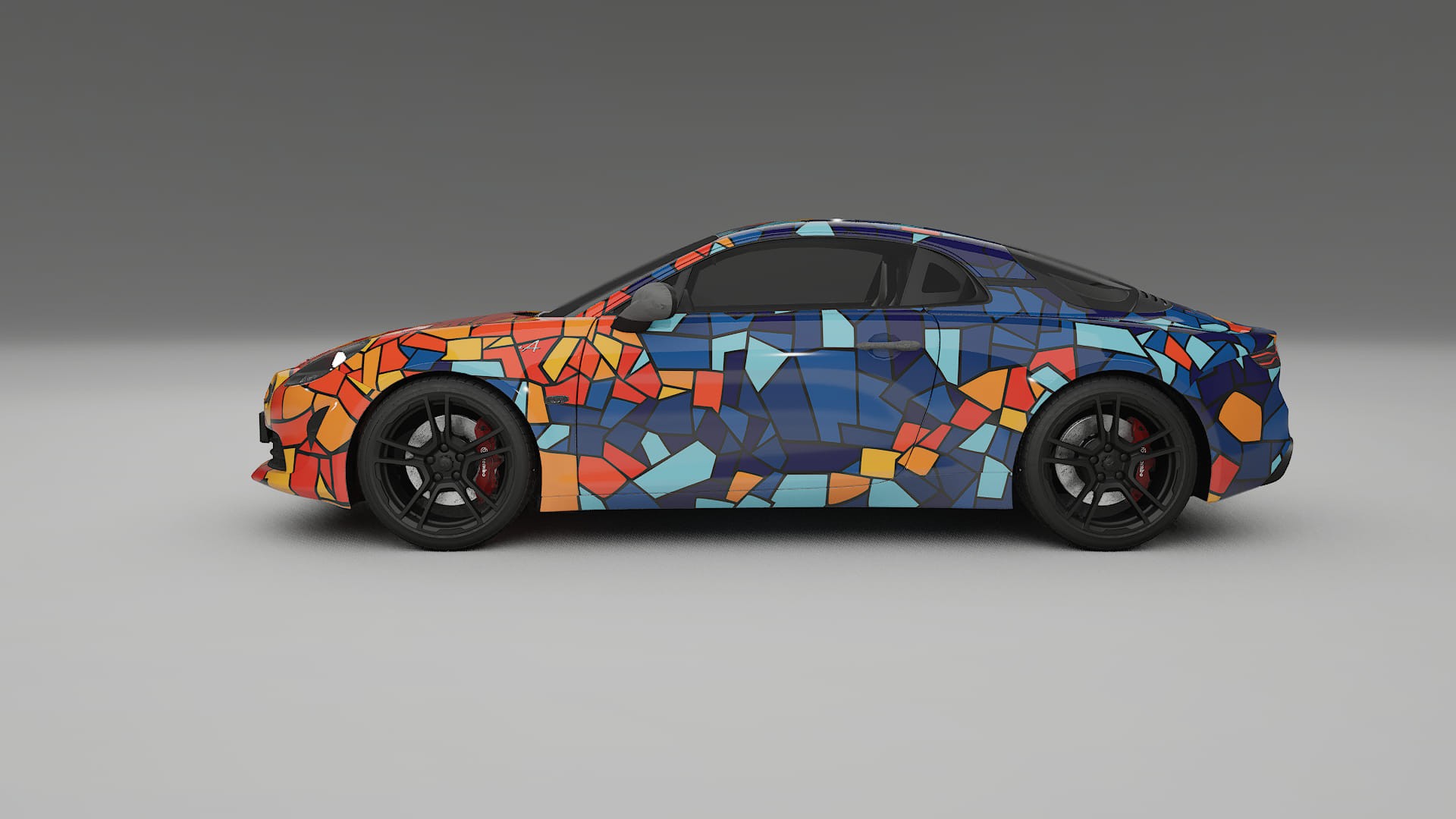 Renault Alpine A110 BARCELONA – Kit Wrap PPF Personalizat din Folie de Poliuretan Imprimabilă