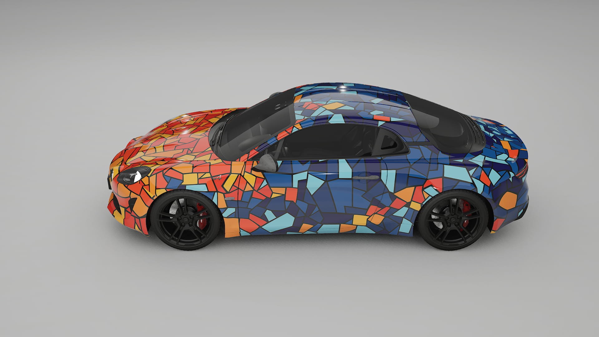 Renault Alpine A110 BARCELONA – Kit Wrap PPF Personalizat din Folie de Poliuretan Imprimabilă