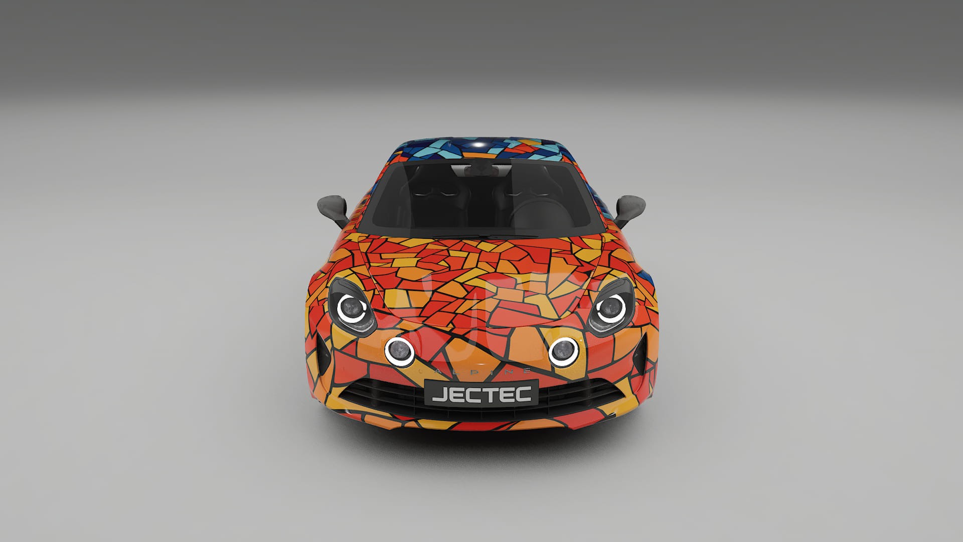 Renault Alpine A110 BARCELONA – Kit Wrap PPF Personalizat din Folie de Poliuretan Imprimabilă