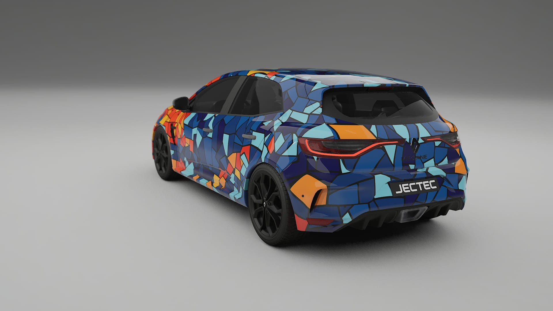Renault Megane RS IV BARCELONA – Kit Wrap PPF Personalizat din Folie de Poliuretan Imprimabilă