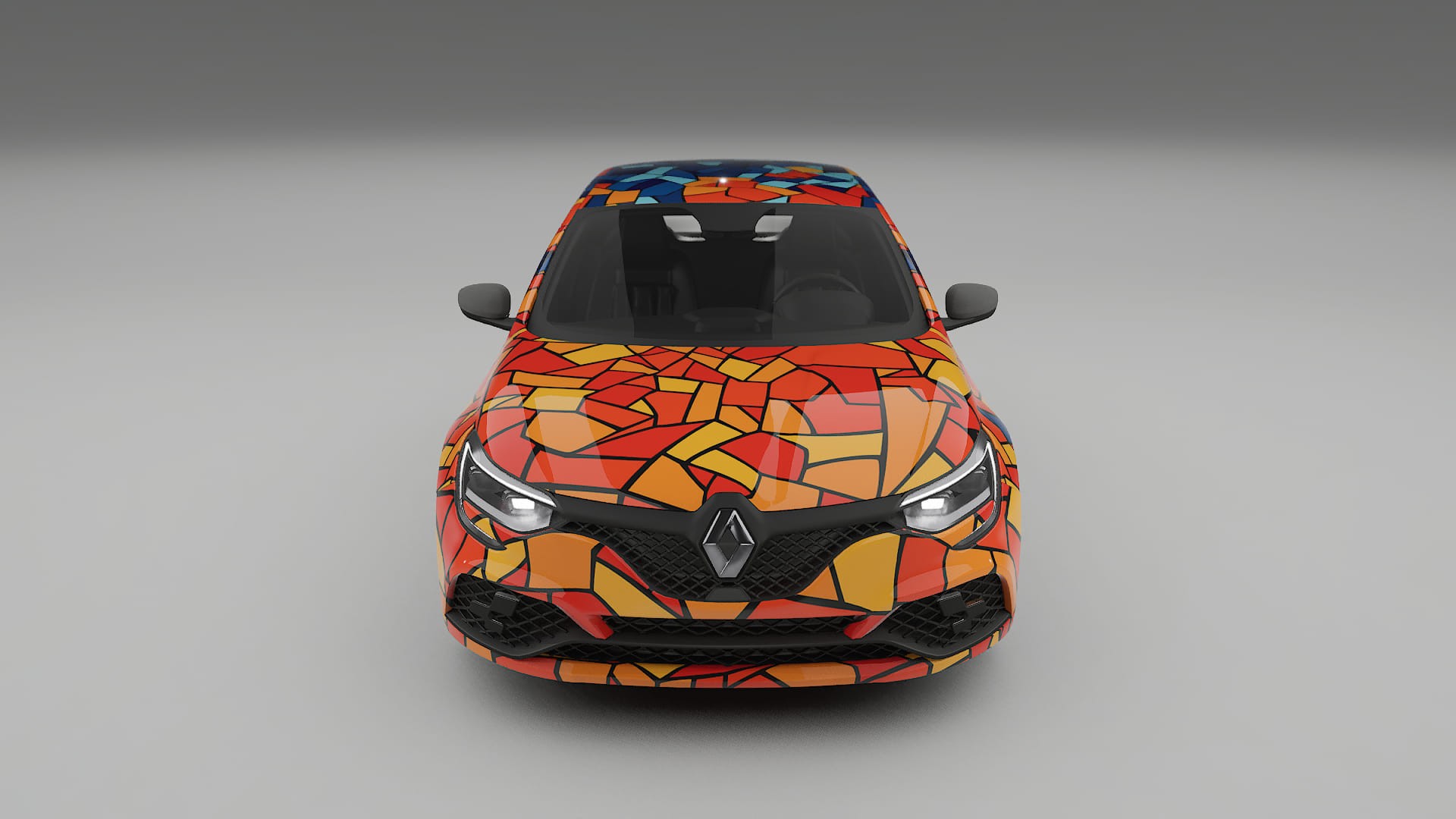 Renault Megane RS IV BARCELONA – Kit Wrap PPF Personalizat din Folie de Poliuretan Imprimabilă