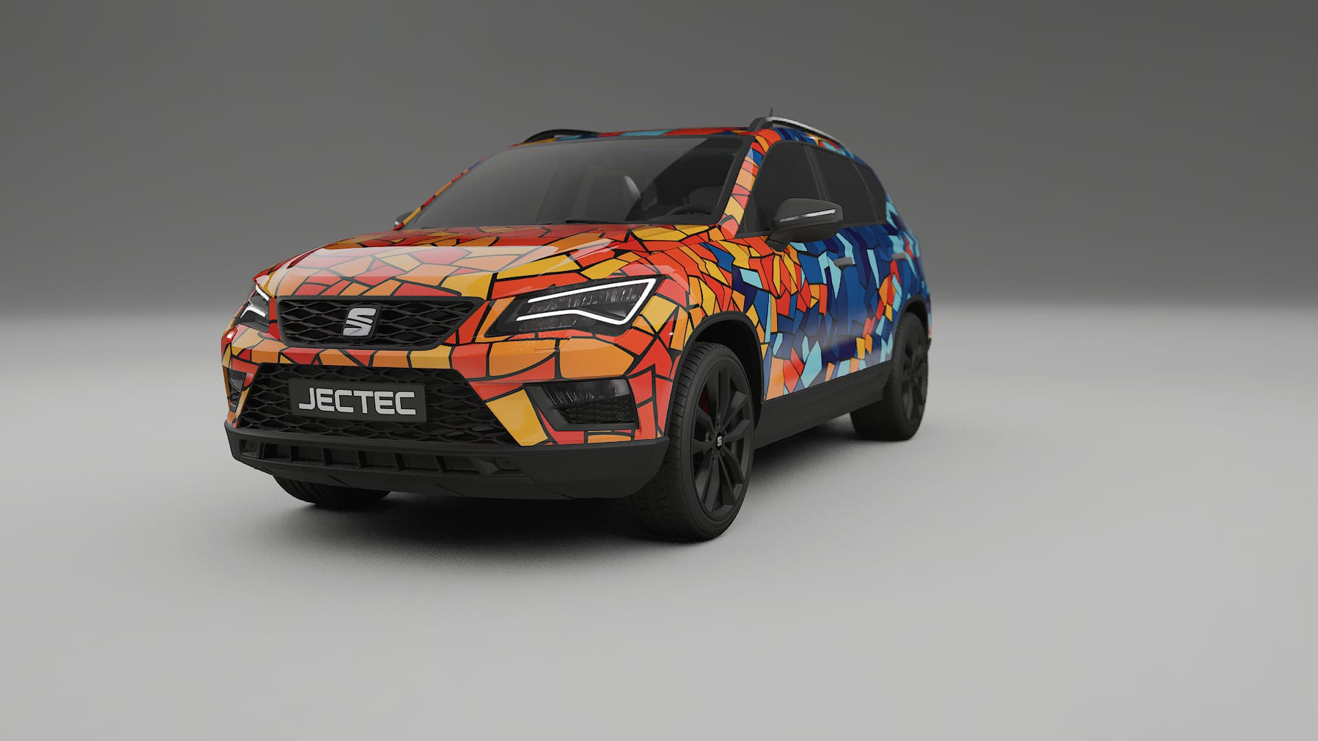 Seat Ateca KH7 BARCELONA – Kit Wrap PPF Personalizat din Folie de Poliuretan Imprimabilă