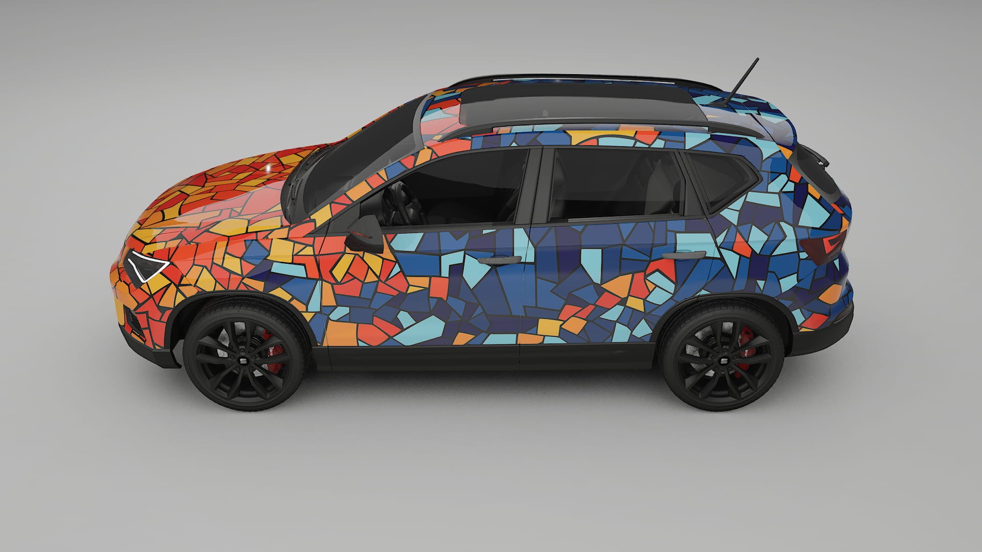 Seat Ateca KH7 BARCELONA – Kit Wrap PPF Personalizat din Folie de Poliuretan Imprimabilă