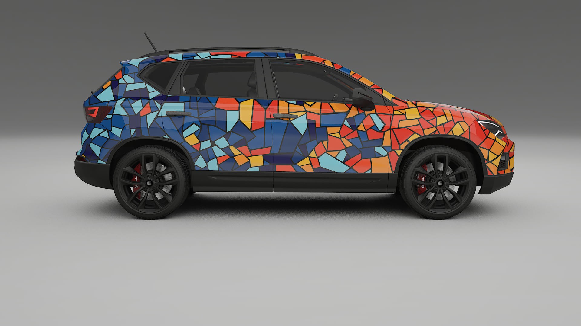 Seat Ateca KH7 BARCELONA – Kit Wrap PPF Personalizat din Folie de Poliuretan Imprimabilă
